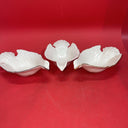 Vintage Lenox Ivory Dove/Bird Matching Trays. Candy/Nut Dish, Gravy Boats.