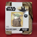 STAR WARS Toy The Mandalorian The Child Talking Plush Toy 7.5"& Silky Soft Throw