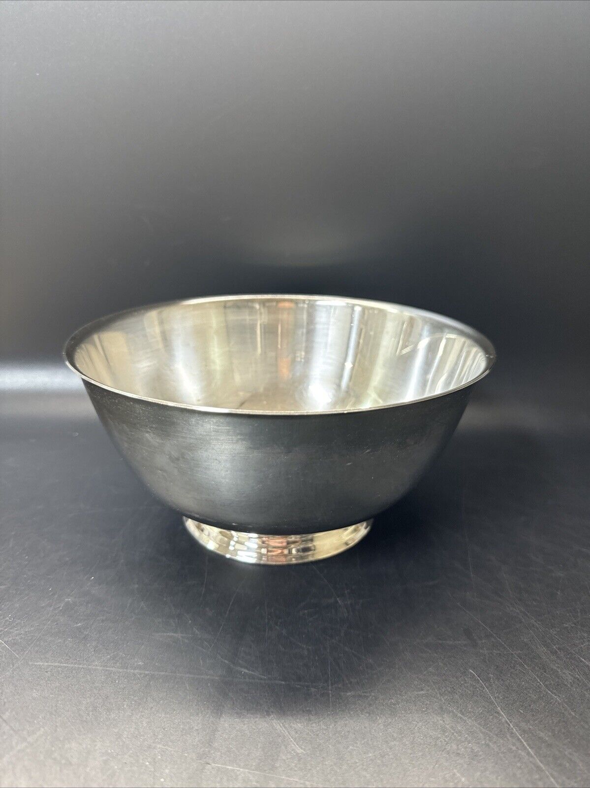 Vintage Oneida Paul Revere Style Silver Plated Bowl 8"