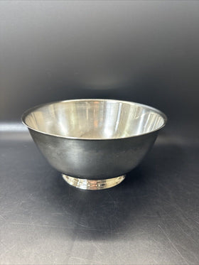 Vintage Oneida Paul Revere Style Silver Plated Bowl 8"