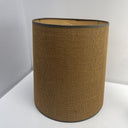 Vintage/Mod Mid Century Modern MCM Curvy Brown Table Lamp w/Tweed Shade!