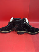 Time And Tru Womens Size 11 Boots Memory Foam Black With White Faux Shearling.