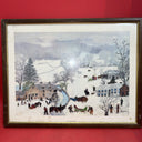 Vintage Art Print Grandma Moses 1951 A Frosty Day Art In America