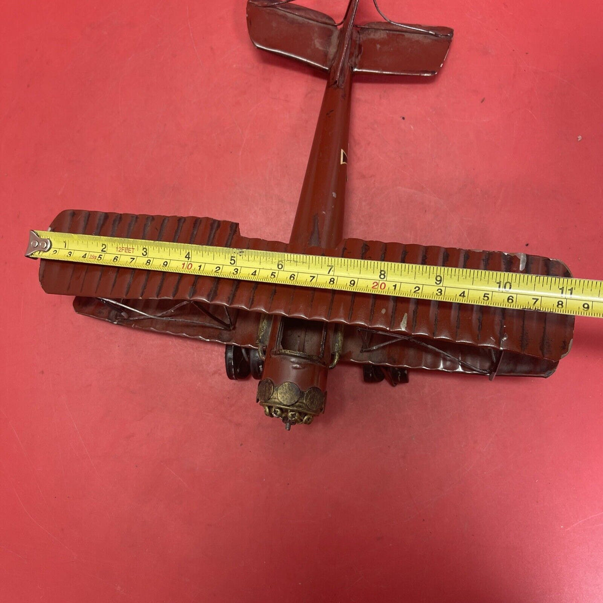 Vintage Red Baron Metal  Model  Airplane "Rare"