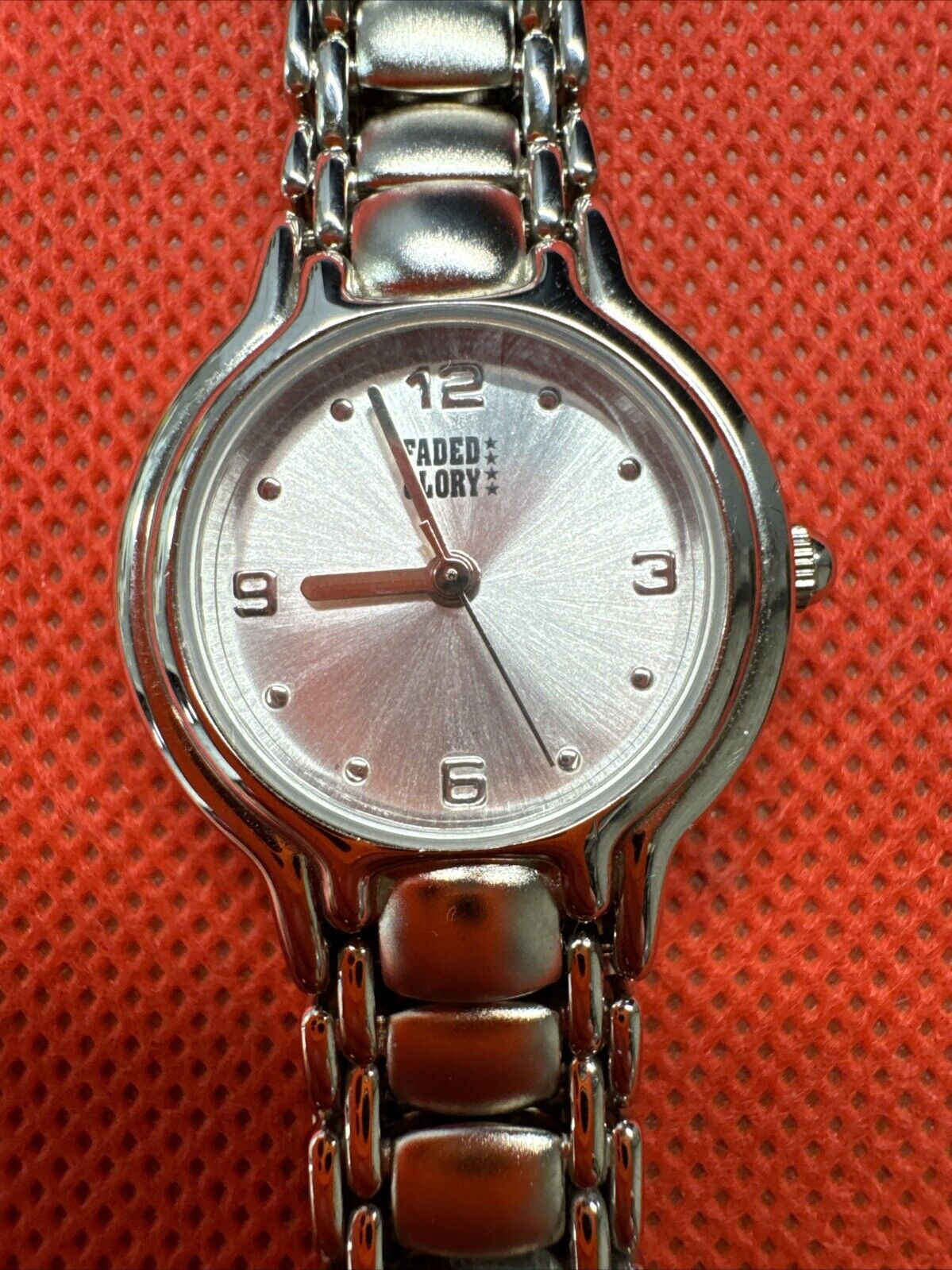 Faded Flory Silver Tone Stainless Steel Watch for Women