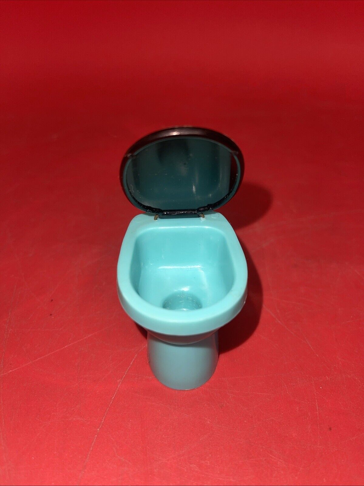 Vintage Block House  Plastic Dollhouse Furniture Bathroom Tub,  Sink, & Toilet
