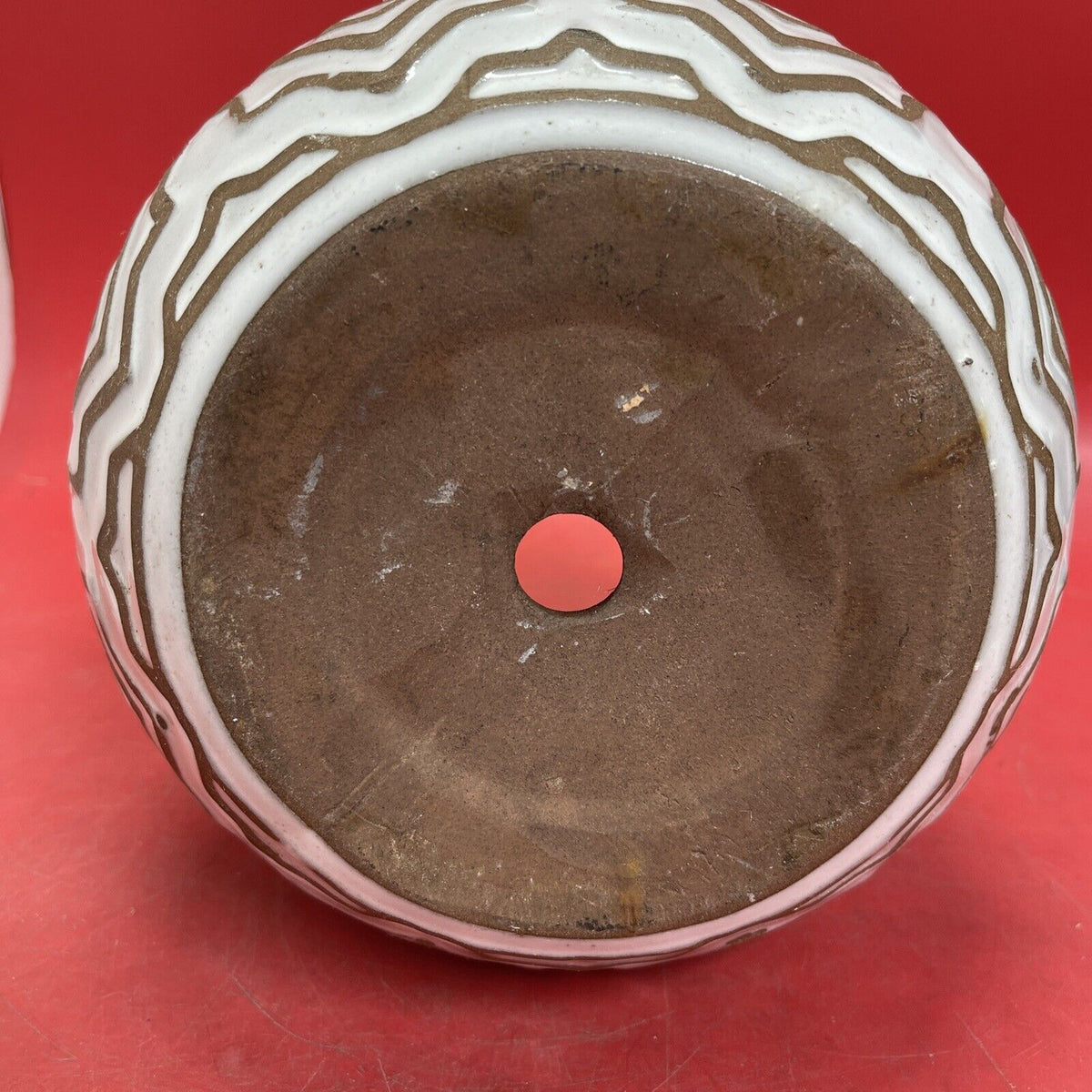 Vintage Ceramic Flower Pot 7”