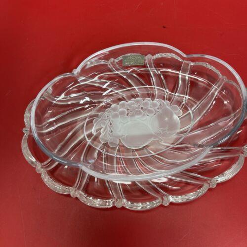 Mikasa Crystal Bowl Grapes and Figs & Serving Plate