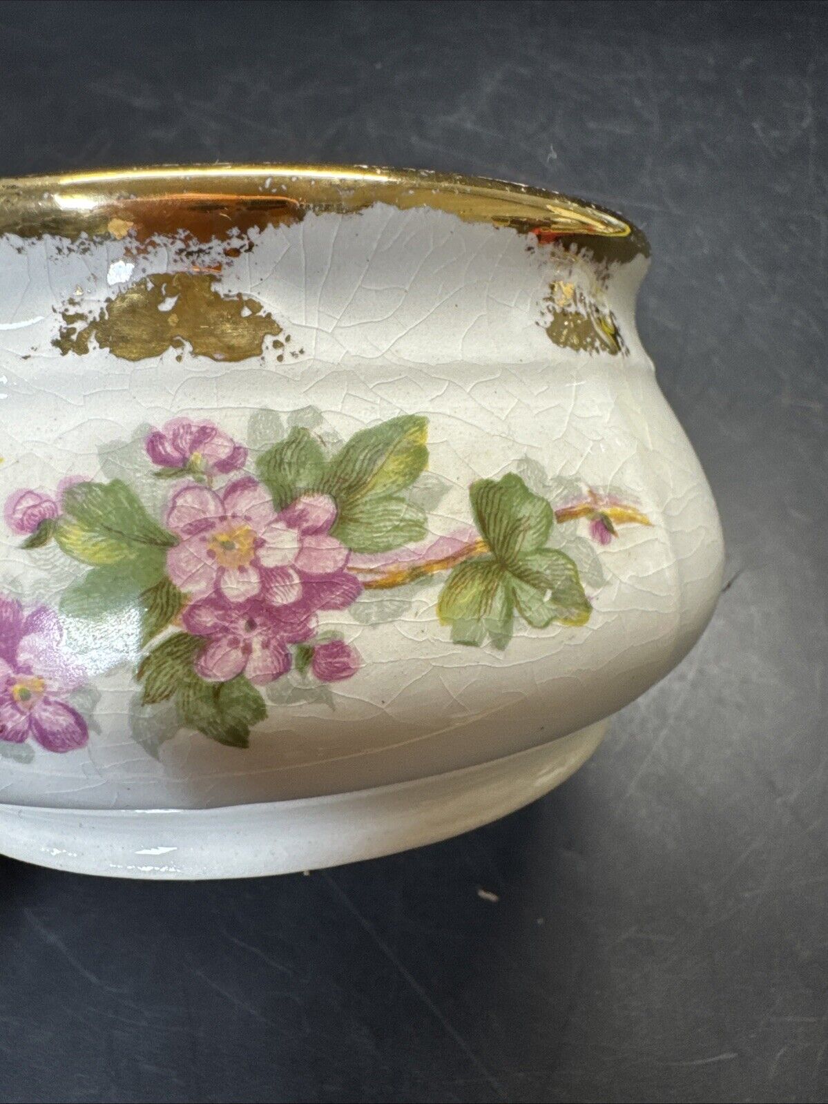 Vintage Porcelain Candy Dish Floral