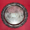 Vintage Oneida Royal Provincial 15" Round Etched Silverplated Serving Tray