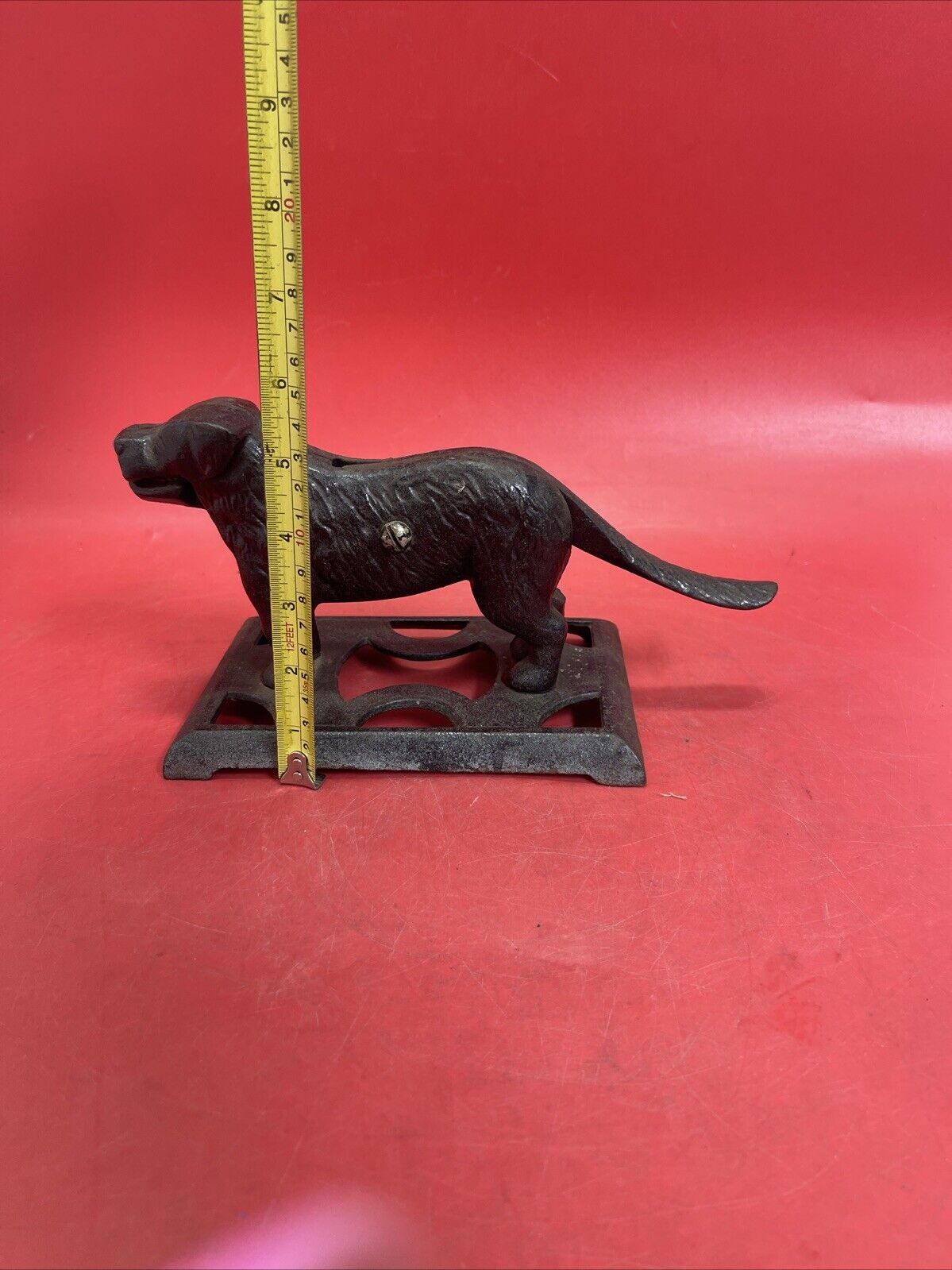 Vintage Antique Cast Iron Metal Dog Nutcracker