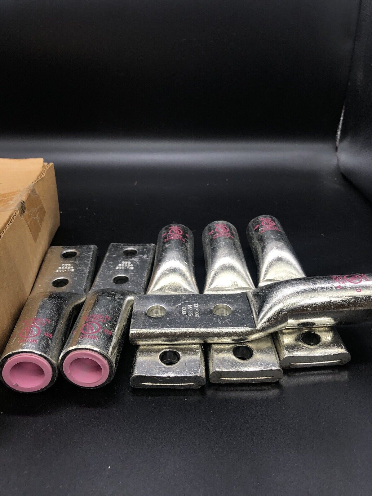 Box of 6 NSI Industries AL500N Compression Lugs 1/2"