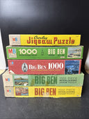 Vintage MB Puzzle/ Lot Of 5 Used *2