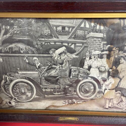 Vintage Late 1800's Walter Appleton Clark Orig Print "When an Owner Drives"