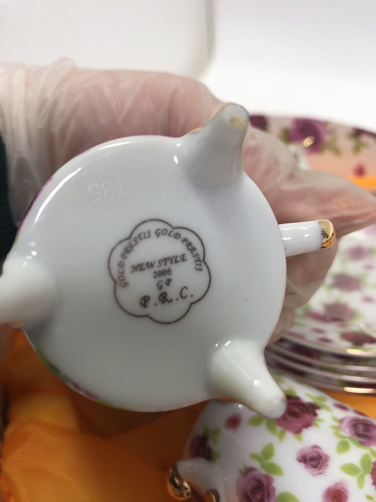 Set Of Coffee Saint Valentine 12 Piece New China Porcelain
