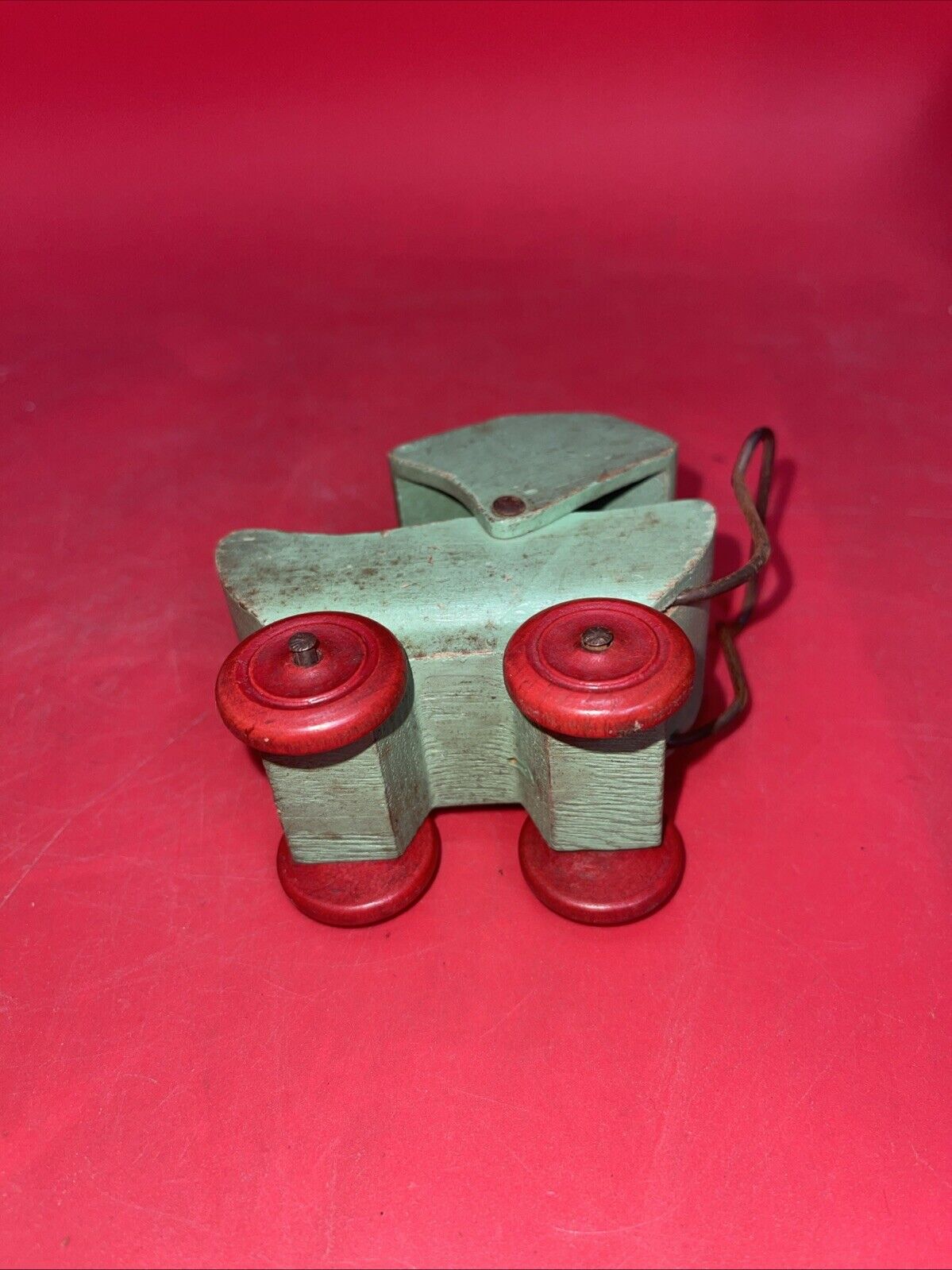 Antique Toy Minature Wood Doll Buggy