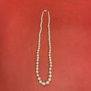 Pearls Necklace Silver Clasp. Costume Jewelry.