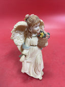 Vintage figurine ANGEL with flowers