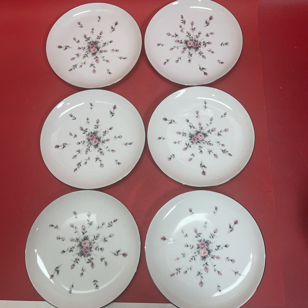 HARMONY HOUSE FINE CHINA "ROSEBUD", Salad  Plate # 3534 Lot 6