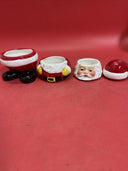 Santa Claus Measuring Cups Figurine 4 Pieces 7.75"