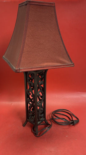 Table Metal Lamp With Shade And Bulb