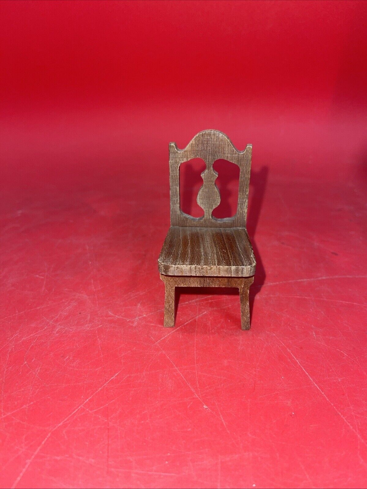 Strombecker Playthings 3 Pc Genuine Walnut Dining Room Items 1:12 dollhouse