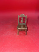 Strombecker Playthings 3 Pc Genuine Walnut Dining Room Items 1:12 dollhouse