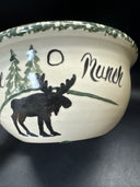 Vintage Pottery Bowl MOOSE MUNCH