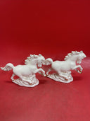 Beautiful porcelain carriage with horses, Cinderella and Prince.