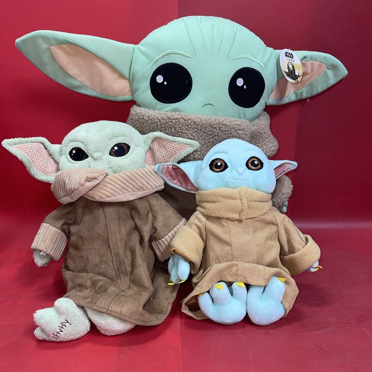 The Mandalorian Star Wars Grogu Baby Yoda Plush Lot Of 3