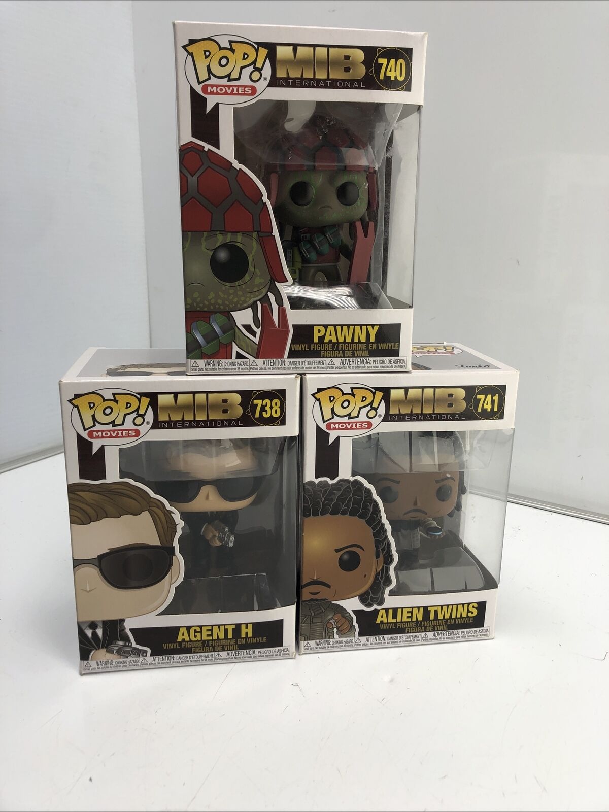 MIB Funko Pop Lot Of 3 (738,740,741)