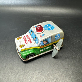 Vintage AIRPORT SERVICE Tin Windup Pan American/ Japan Toy