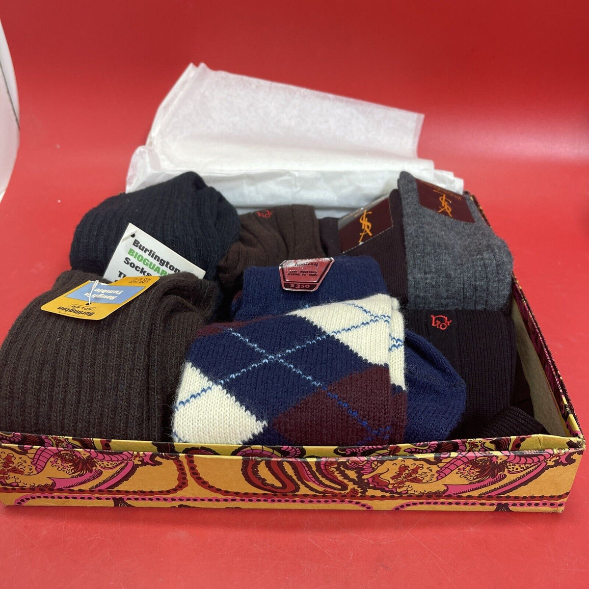 Vintage Socks Lot 7 .(10-13 )Made In USA