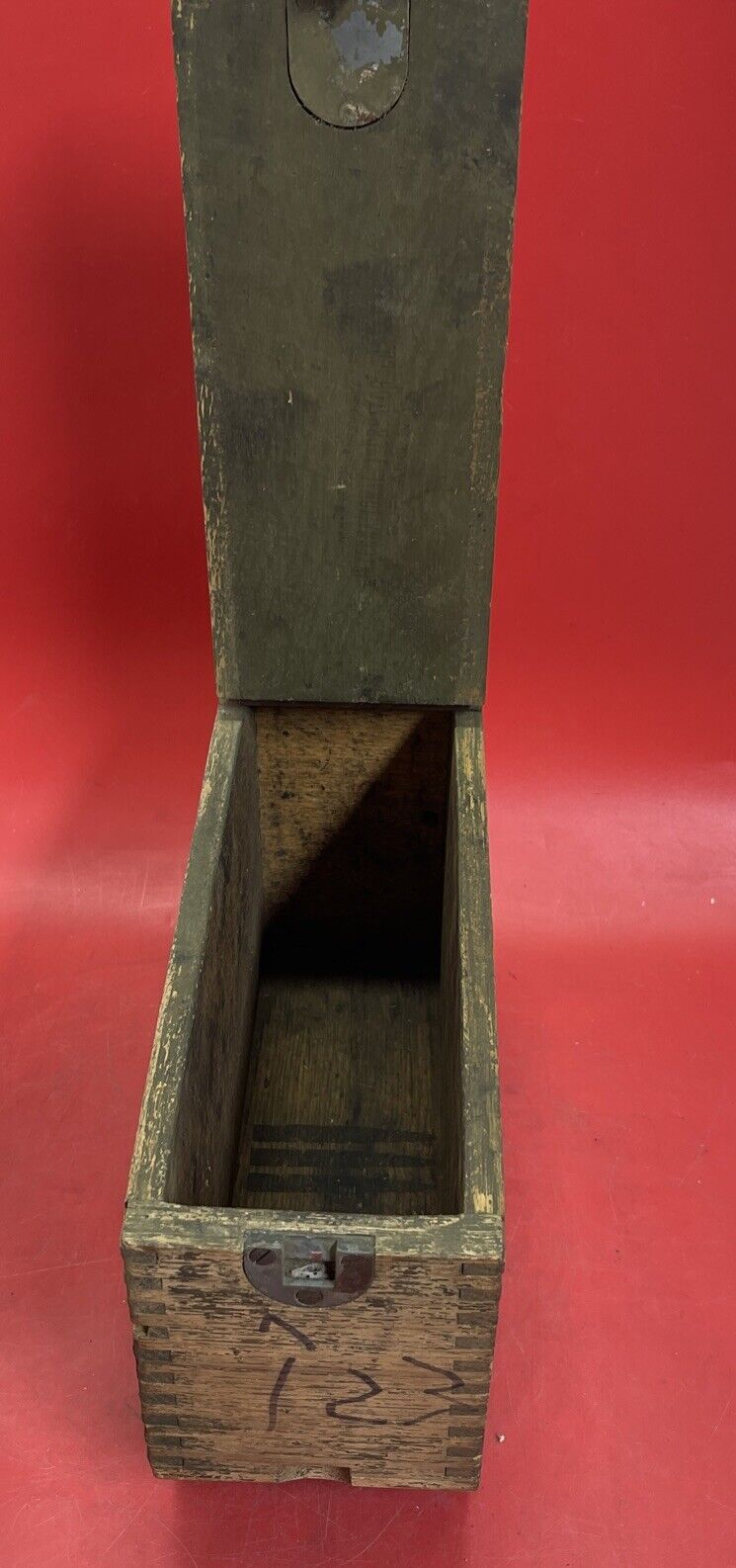 WWI M1917 Browning Machine Gun Wooden Dovetailed Wood Ammunition Ammo Box WW1