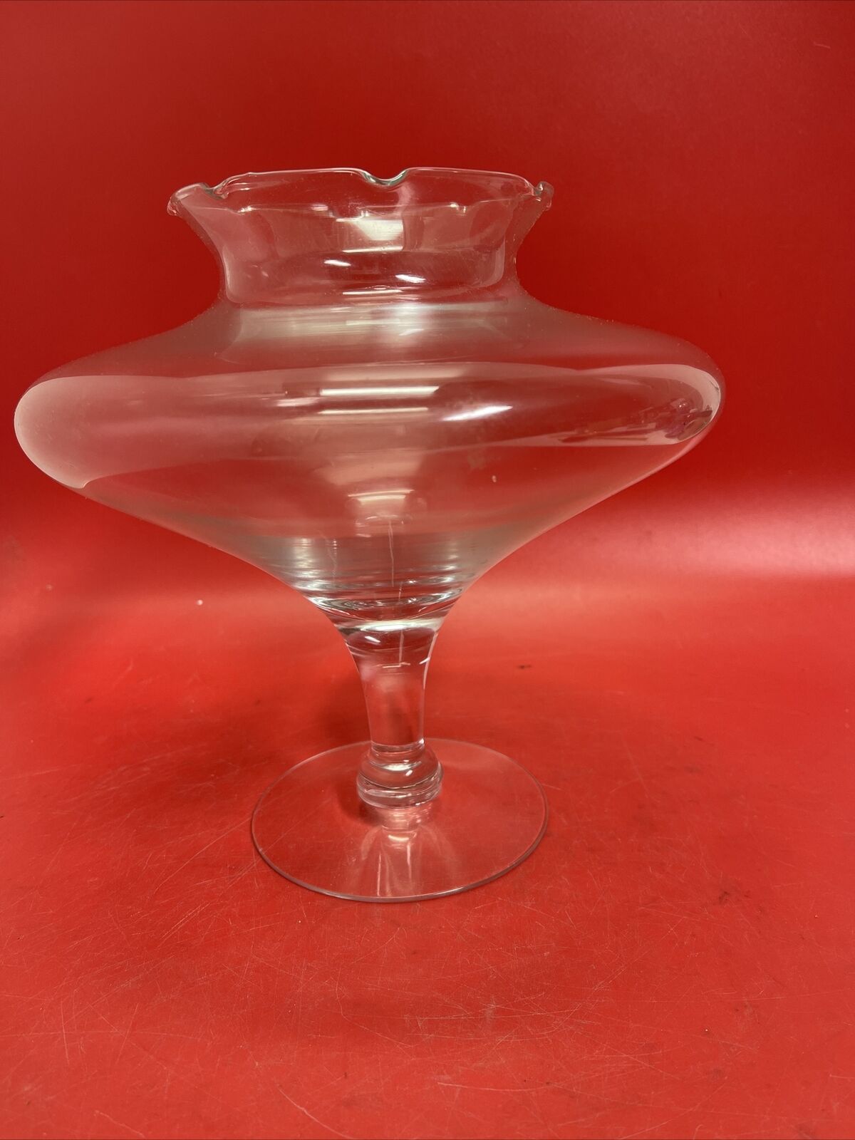 Vintage Princess House #852 Handblown Glass Violet Bowl New in Original Box 1984