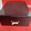 Silverware Flatware Storage Box Chest Wooden High Gloss Lacquer w/Drawer 