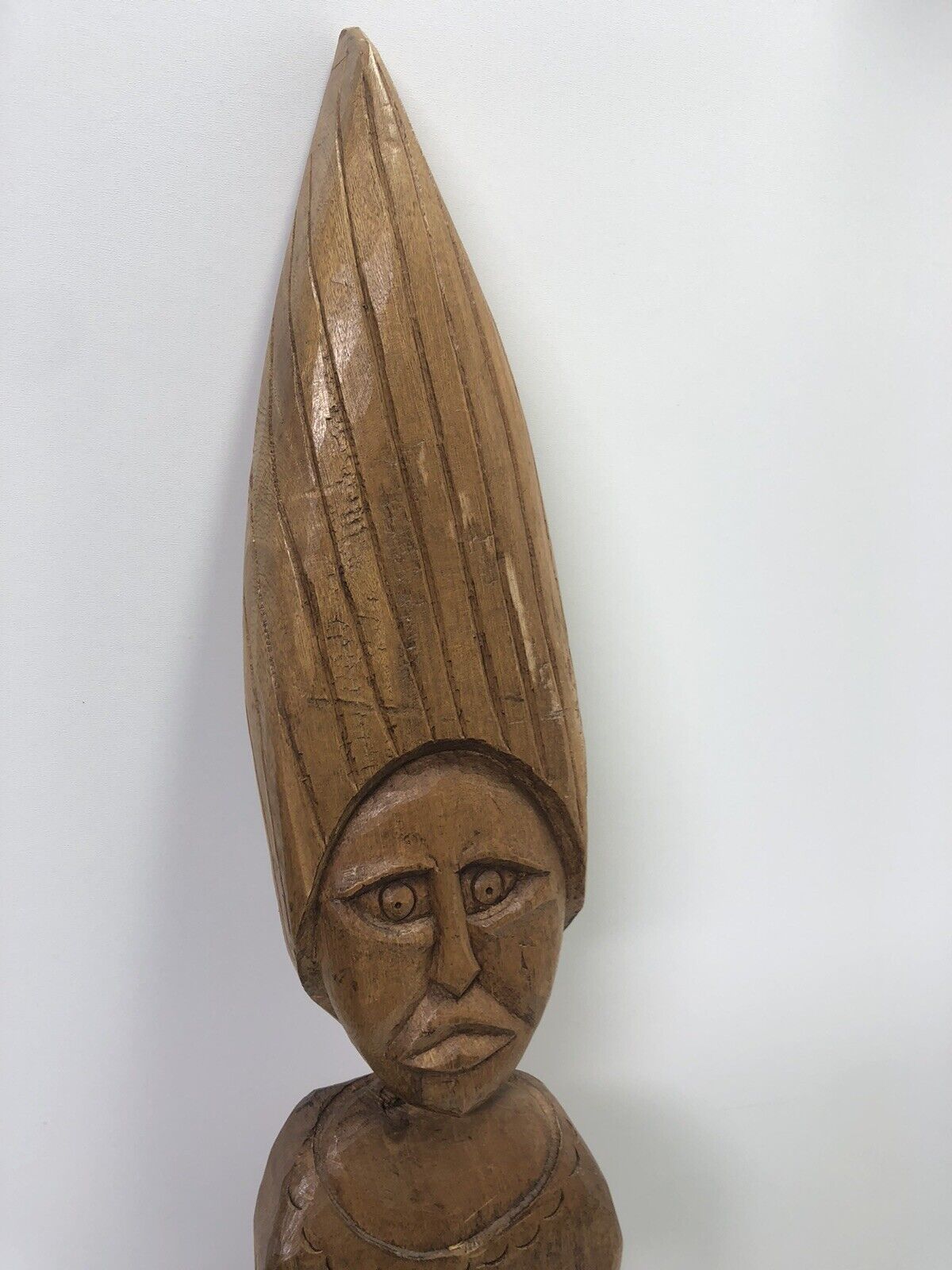 Hand Carved Wooden Statue From The Bahamas 