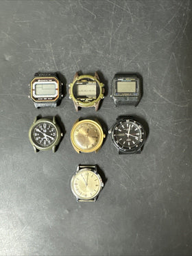 7 Various Branded Wrist Watches, For Parts!!!/ #9