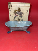 Rare Antique German Tin Bath Room, Shower and Tub