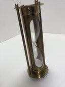 Pure Solid Brass Sand Timer, White Sand Nautical Decor Home Office  Decor  10 Mi