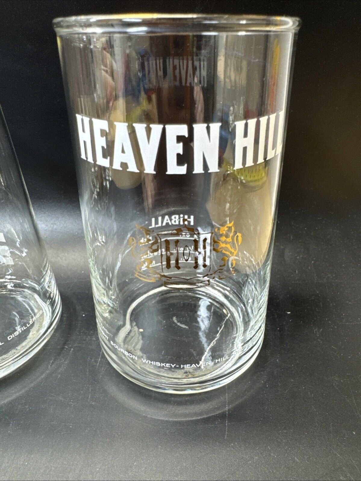 Heaven Hill Gold Trimmed Bourbon Whiskey Glasses/ Set Of 6