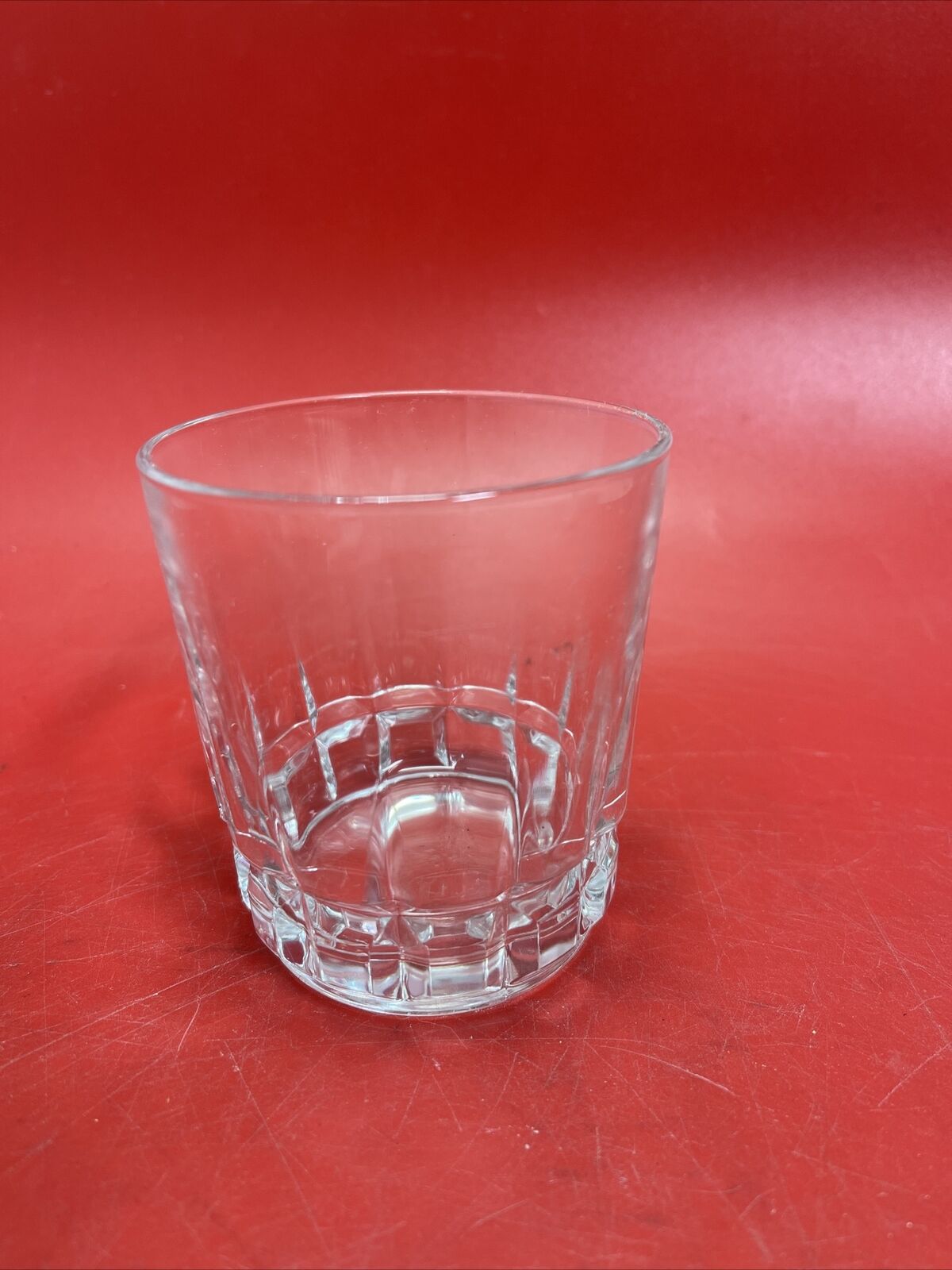 Lot of 5 crystal faceted double old fashioned glasses