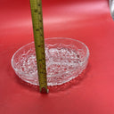 Clear Cut Glass 3 Part Round Condiment Relish/Candy Dish