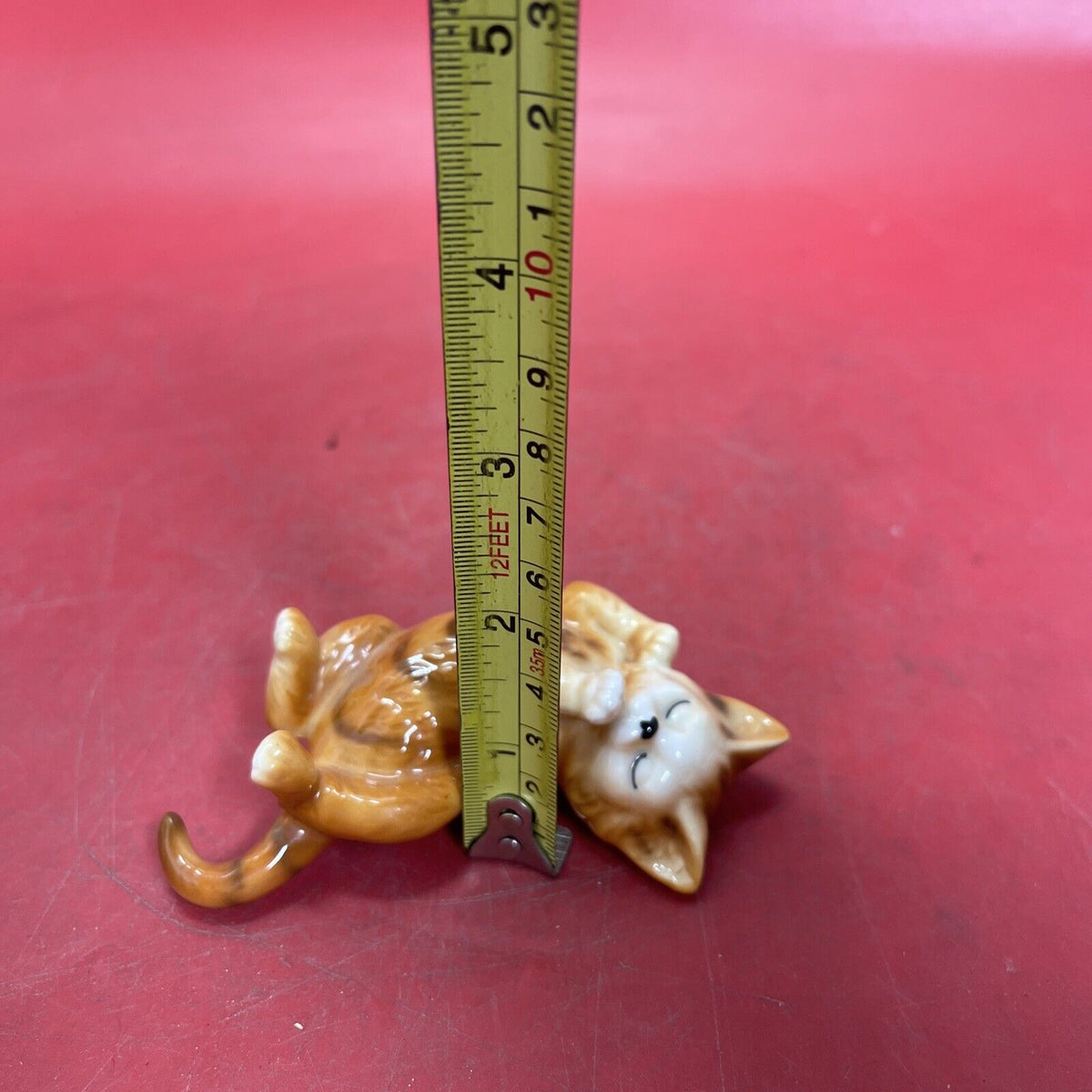 Vintage  Porcelain  Cat Kitten Figurines Lot 4