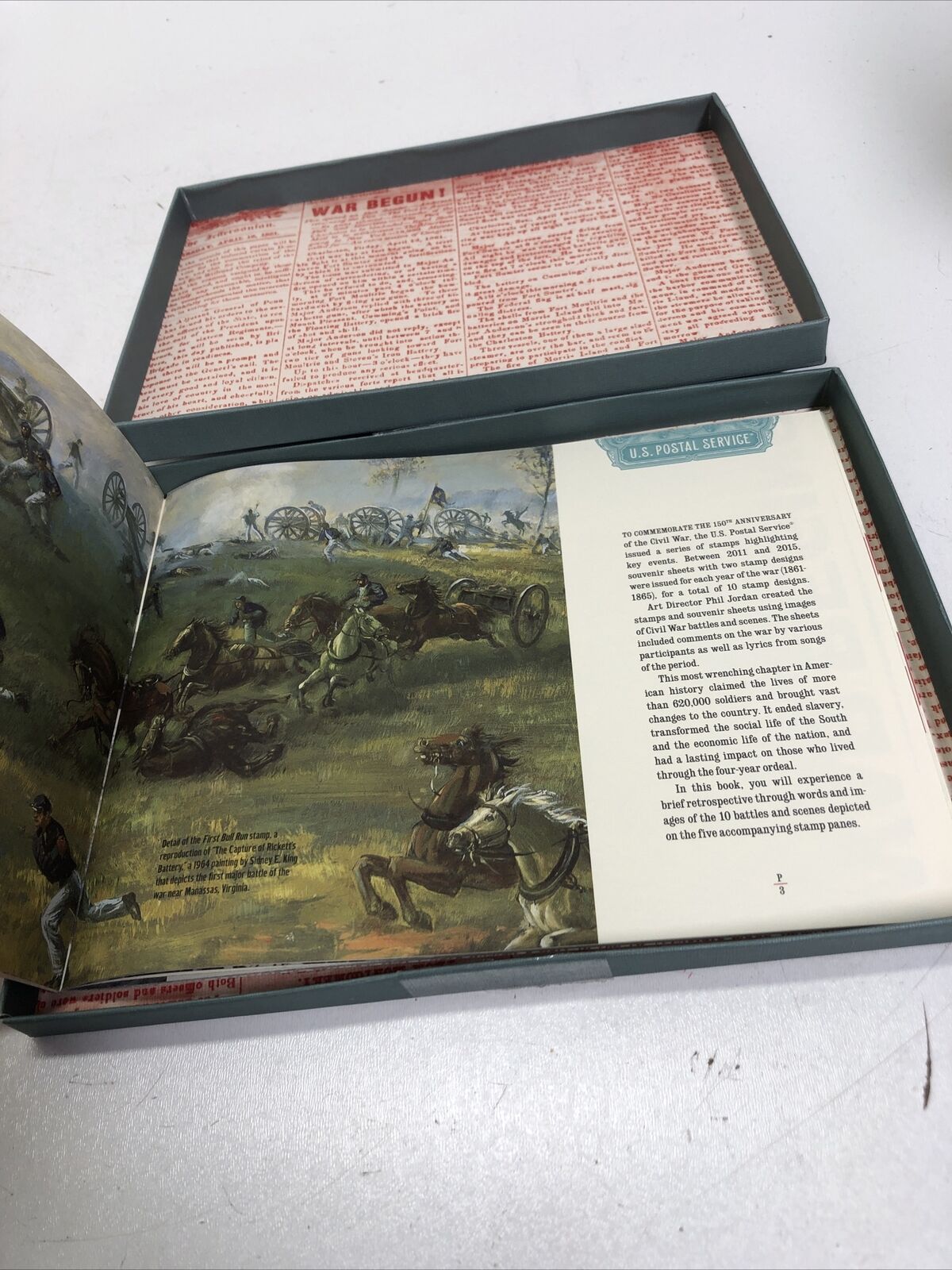 U. S. Postal Service Civil War Booklet Without Stamps