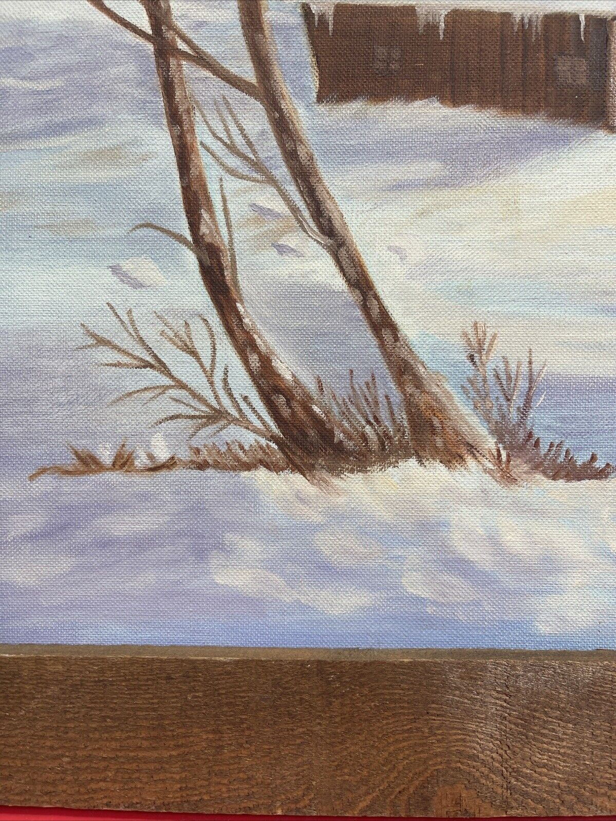 Vintage  Oil On Canvas Signed By Jayne Cowles