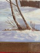 Vintage  Oil On Canvas Signed By Jayne Cowles