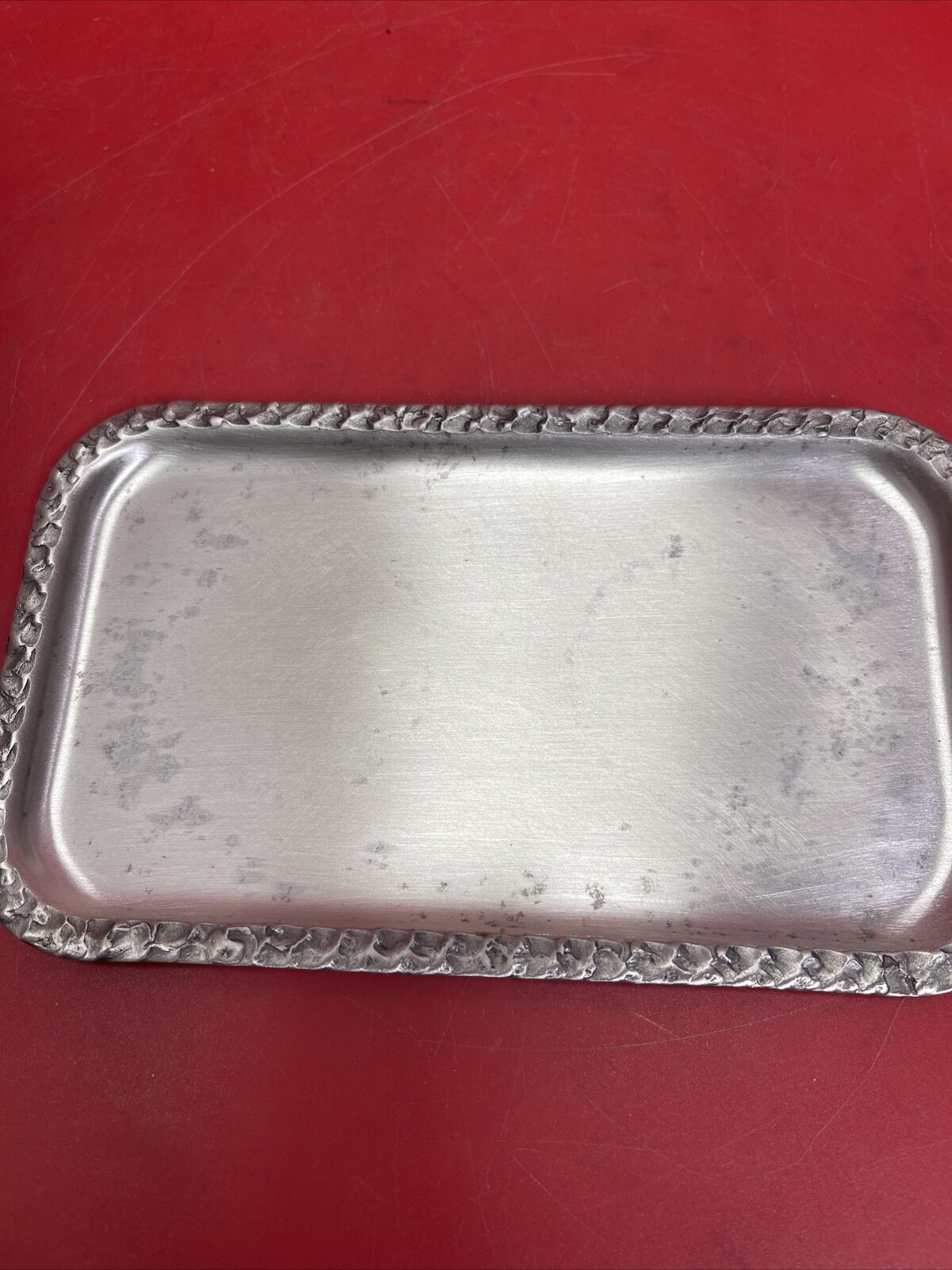 Oslo Pewter textured Cream and Sugar Set w/ Tray.  Perletinn design from Norway.