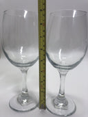 Tall Stemmed Wine Glass Set of 6 Clear Glass