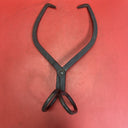 Vintage PrimitiveIce Tongs Cast Iron Ice Block Carriers Large Black Rustic 15”